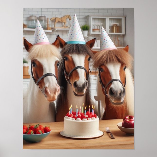Arte en Pared de Caballo, fiesta de cumpleaños de  (Frente)