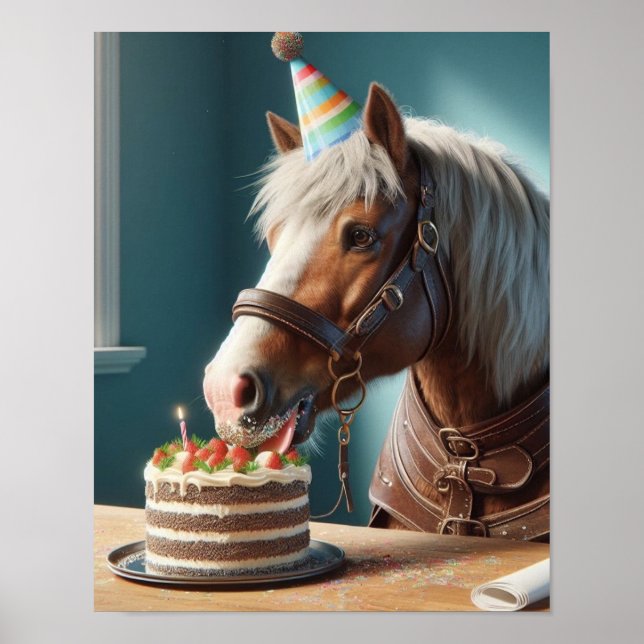 Arte en Pared de Caballo, fiesta de cumpleaños de  (Frente)
