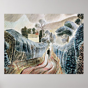 Arte Eric Ravilious, Wet Afternoon,