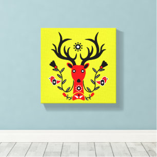 Arte Escandinavo Deer Head