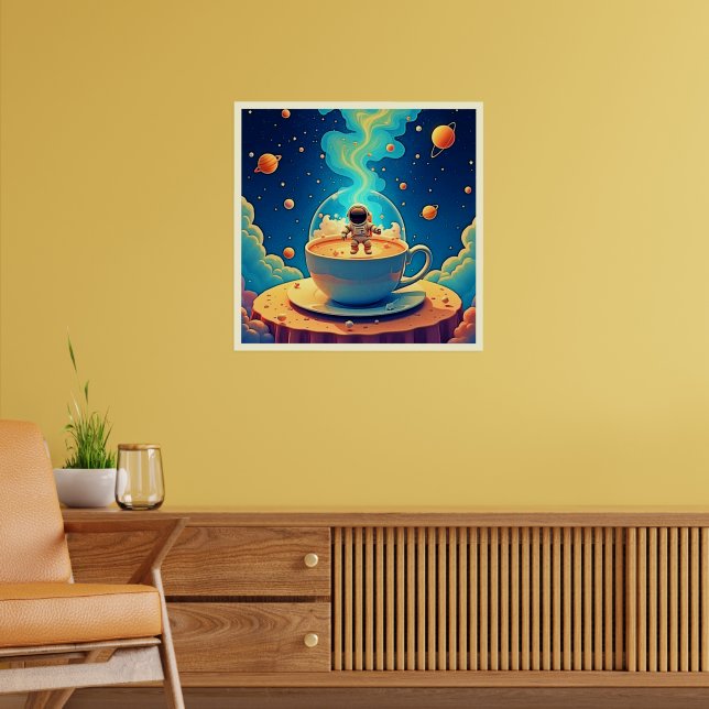 Arte espacial de café astronauta (Salón 2)
