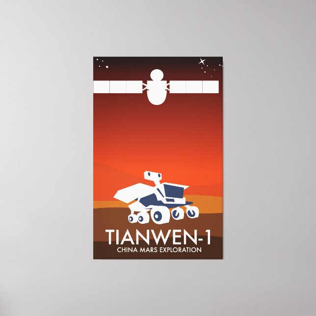 Arte espacial de China en Tianwen-1 (Anverso)
