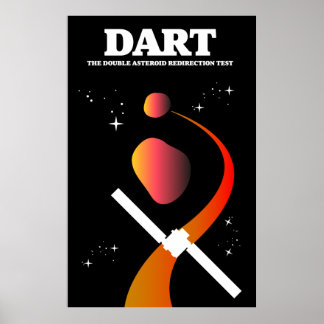 Arte espacial de misión espacial DART.