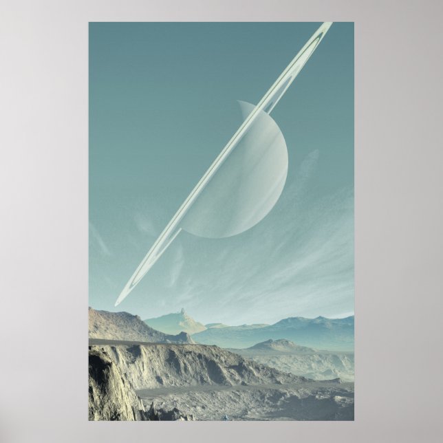 Arte espacial de Saturno (Frente)