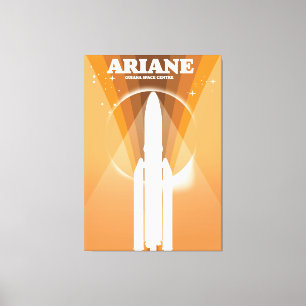 arte espacial del Centro Espacial Guayana Ariane