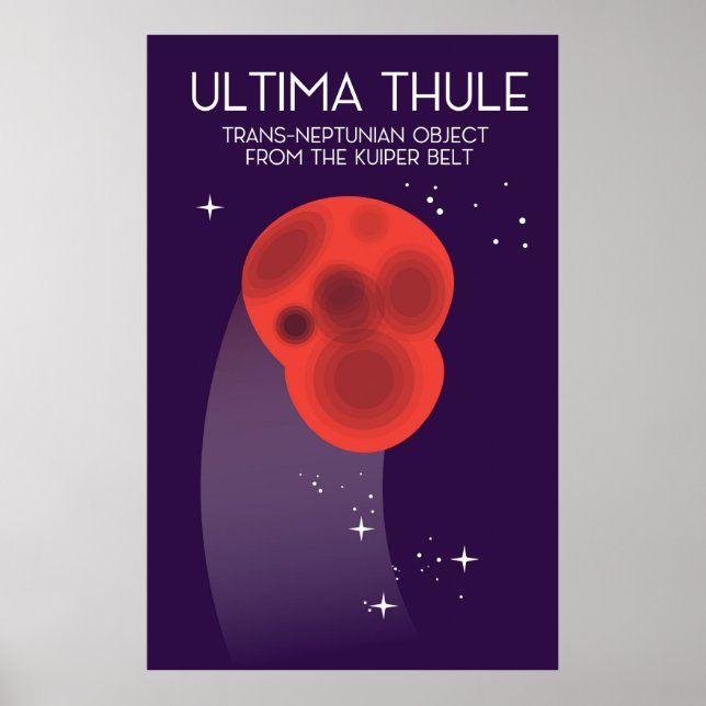 arte espacial del cinturón de Keiper Ultima Thule (Frente)