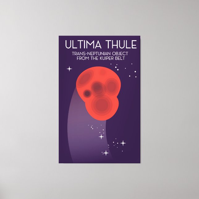 arte espacial del cinturón de Keiper Ultima Thule (Anverso)
