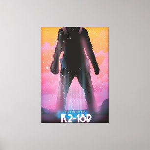 Arte espacial del exoplaneta K2-18b