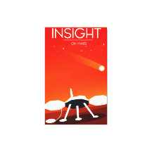 Arte espacial del módulo de aterrizaje Insight Mar