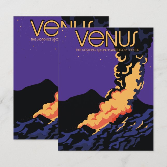 Arte espacial del planeta Venus (Anverso / Reverso)