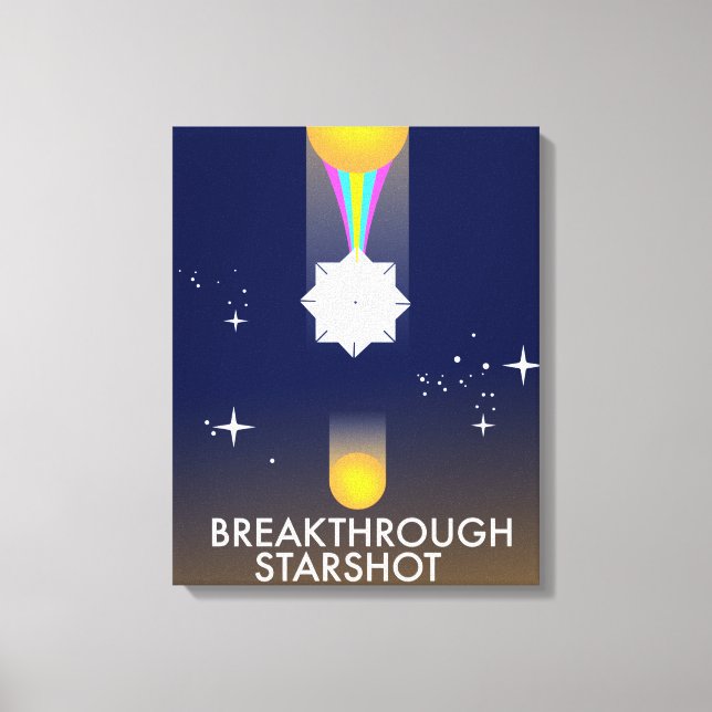 Arte Espacial Retro Breakthrough Starshot (Anverso)