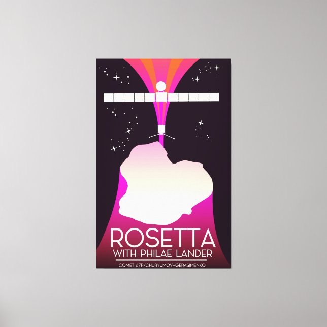 Arte espacial Rosetta & Philae Lander. (Anverso)