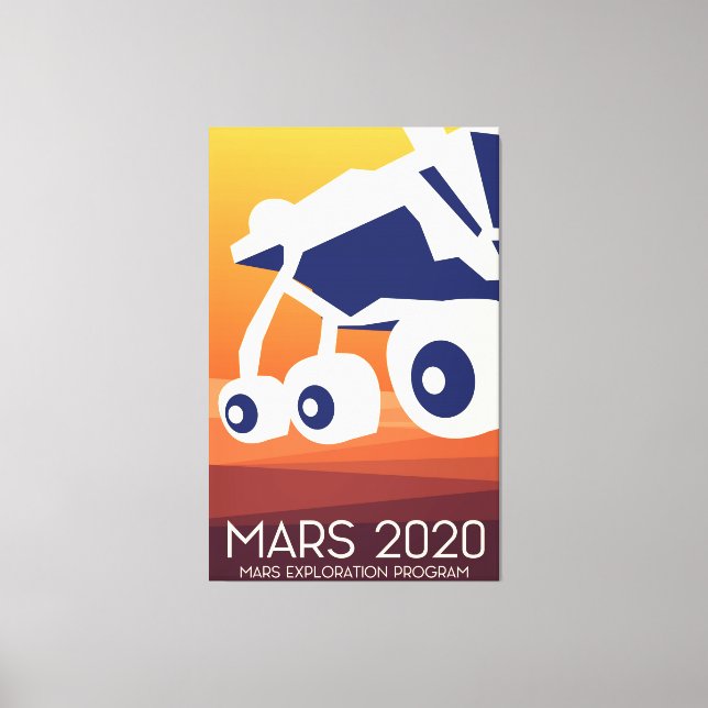 Arte espacial Rover Mars 2020 (Anverso)