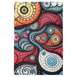 Arte espiral fractal colorido