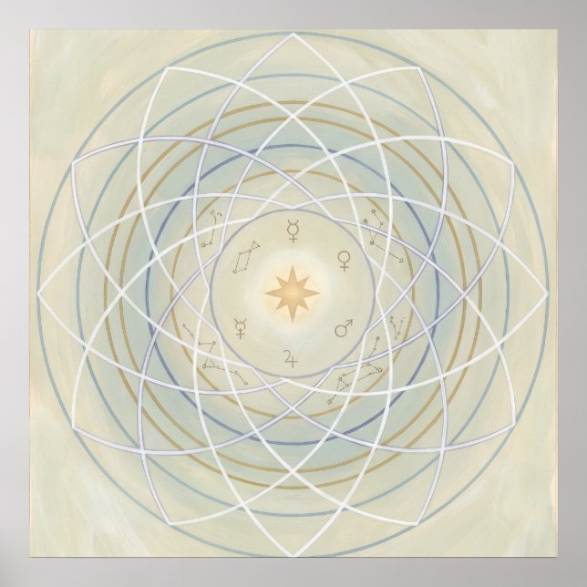 Arte espiritual de alineación del alma en órbita c (Frente)