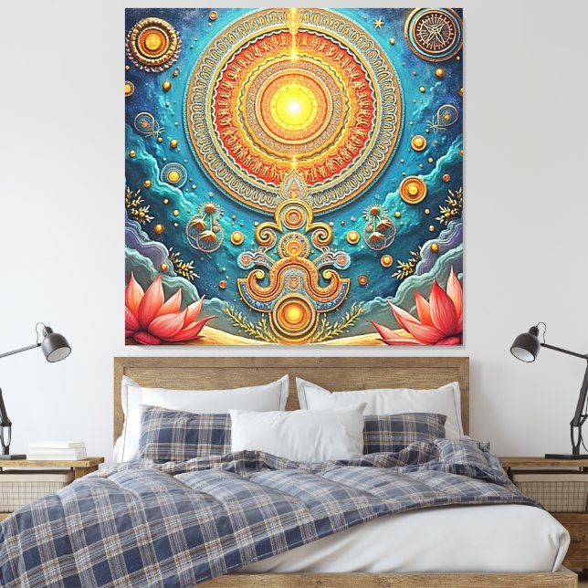 Arte espiritual de Mandala (Insitu(Dormitorio))