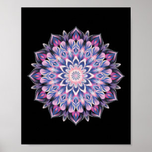 Arte Espiritual de Yoga Boho Meditación Geometría