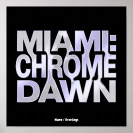 Arte estético de Metal Líquido Miami Chrome Dawn Y