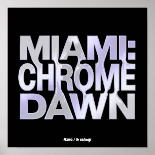 Arte estético de Metal Líquido Miami Chrome Dawn Y