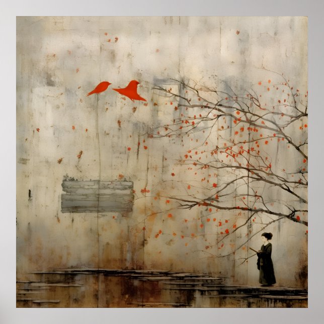 Arte estilo japonés Wabi Sabi (Frente)