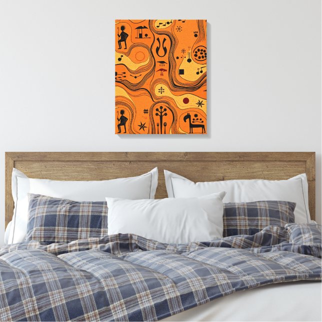 Arte étnico tribal minimalista (Insitu(Dormitorio))