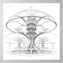 Arte exótico de ciencia ficción: Hidropónico de la