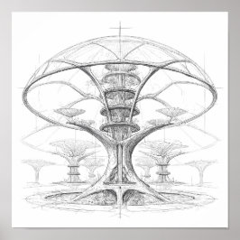 Arte exótico de ciencia ficción: Hidropónico de la