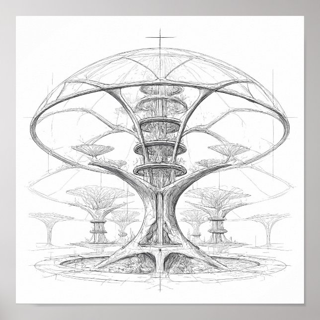 Arte exótico de ciencia ficción: Hidropónico de la (Frente)