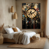 Arte expresionista contemporáneo del tiempo roto