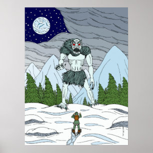 Arte extraño de terror de Ithaqua