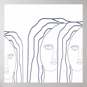 arte facial abstracto femenino