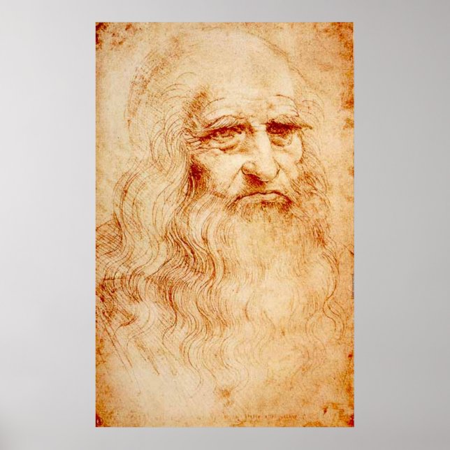ARTE FAMOSO - LEONARDO DA VINCI - AUTORETRATO (Frente)