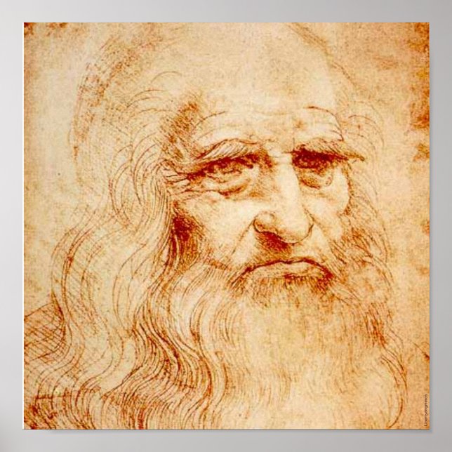 ARTE FAMOSO - LEONARDO DA VINCI - AUTORETRATO (Frente)