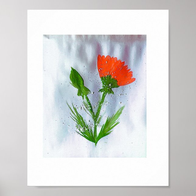 Arte feita a mão flor  (Frente)