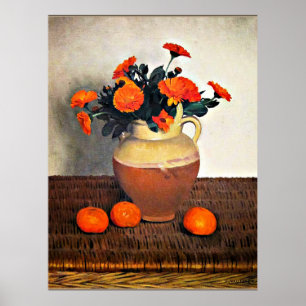 Arte Felix Vallotton, Marigolds y Tangerines