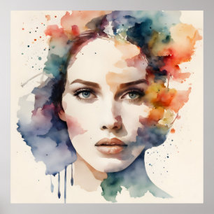 Arte femenino de doble exposición