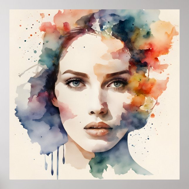 Arte femenino de doble exposición (Frente)