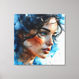 Arte femenino de doble exposición