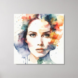 Arte femenino de doble exposición