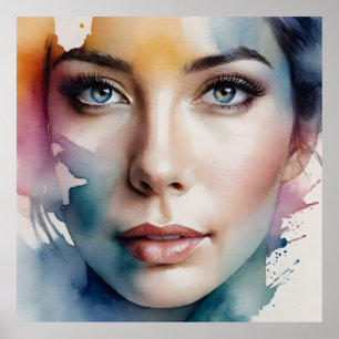 Arte femenino de doble exposición