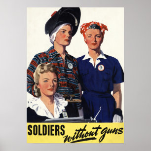 Arte feminista de soldados de la Segunda Guerra Mu