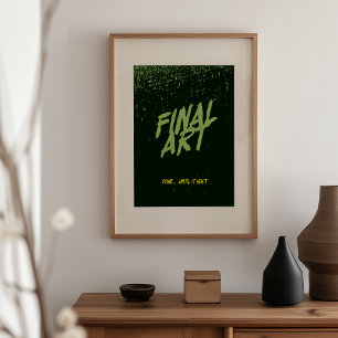 Arte final - Parodia de cartel de cine vintage