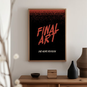 Arte final - Póster de película de terror vintage