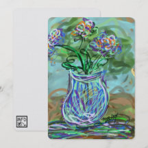 Arte fino Bright FloRAL decor dopamina contemporán