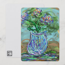 Arte fino Bright FloRAL decor dopamina contemporán