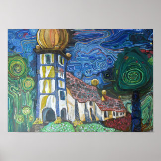 Arte fino inspirado en Hundertwasser