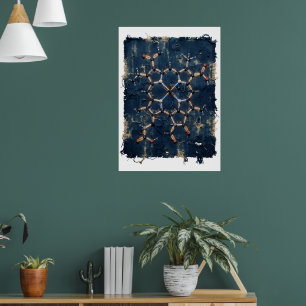 Arte fino patrón geométrico islámico estrella índi