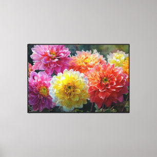 Arte floral abstracto con flores surrealistas