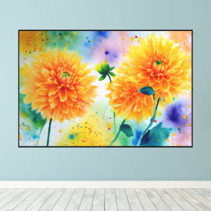 Arte floral abstracto con textura brillante