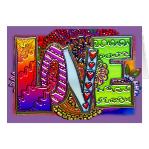 Arte floral abstracto del amor